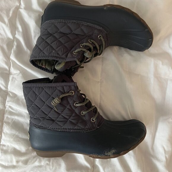 Sperry Saltwater Duck Boot Size Women's 7.5 Grey with Dark Grey Sole - Picture 11 of 14